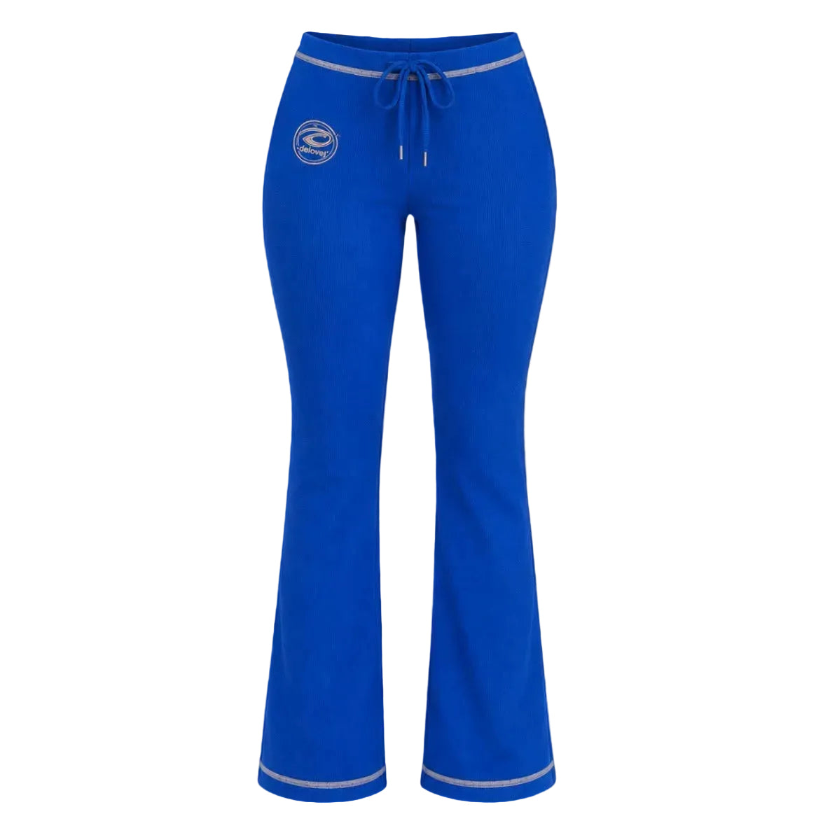 Azure Waffle Knit Pants